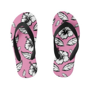 Chinelos Infantis Hibiscus Floral