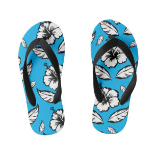 Chinelos Infantis Hibiscus Floral