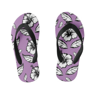 Chinelos Infantis Hibiscus Floral