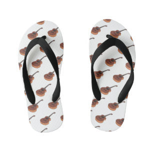 Chinelos Infantis Ilustração acústica de desenho animado