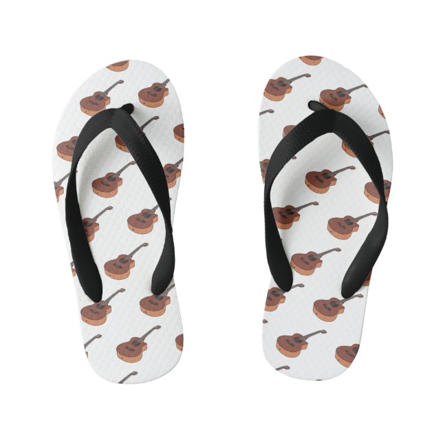 Chinelos Infantis Ilustração acústica de desenho animado (Pé da cama)