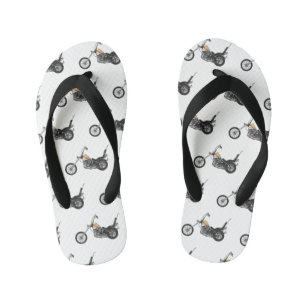 Chinelos Infantis Ilustração de desenho animado Chopper Motorcycle 1