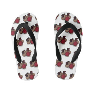 Chinelos Infantis Ilustração de desenho animado de beterraba