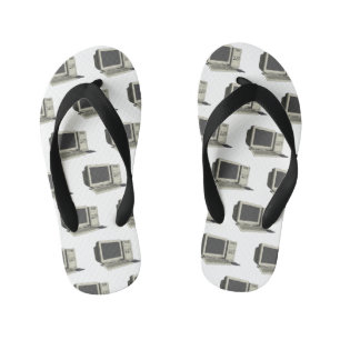 Chinelos Infantis Ilustração de desenho animado de computador