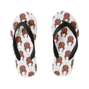 Chinelos Infantis Ilustração de desenho animado de frango assado