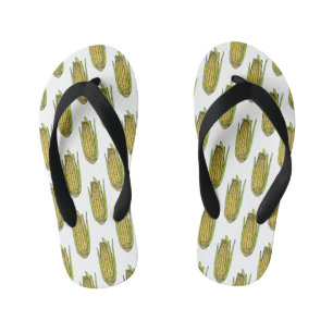 Chinelos Infantis Ilustração de desenho animado de milho