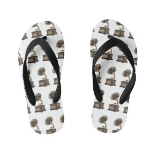 Chinelos Infantis Ilustração de desenho animado girável