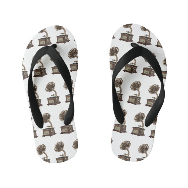 Chinelos Infantis Ilustração de desenho animado girável (Pé da cama)