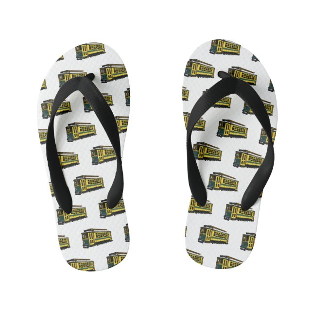 Chinelos Infantis Ilustração de desenho do carrinho de Mata (Pé da cama)