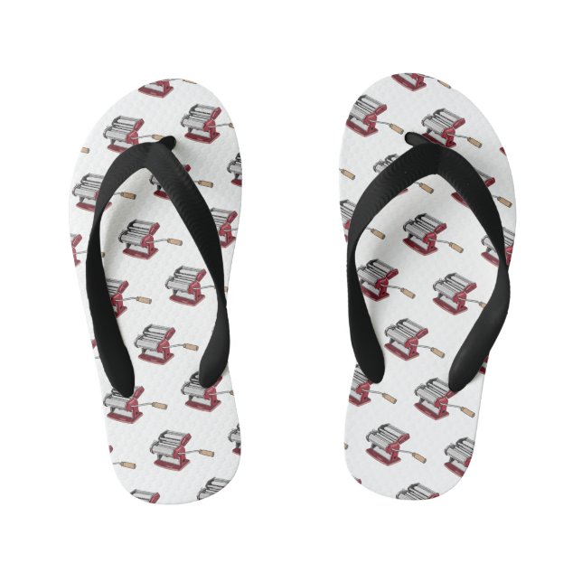 Chinelos Infantis Ilustração de desenho do fabricante de massas (Pé da cama)