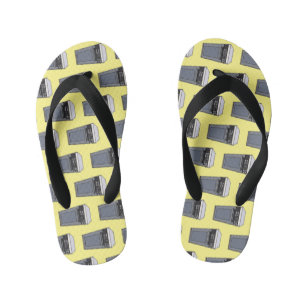 Chinelos Infantis Ilustração de desenho em micro-ondas