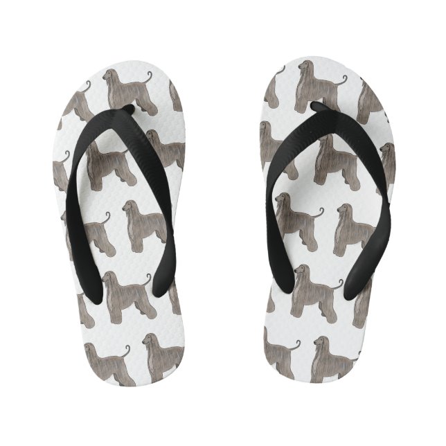 Chinelos Infantis Imagem de desenho animado de cão de cão de cão de  (Pé da cama)