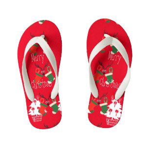Chinelos Infantis Jingle o caminho todo interessante de natal