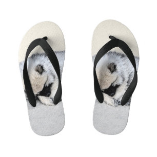 Chinelos Infantis Kehond Slein Puppy Pintura Original