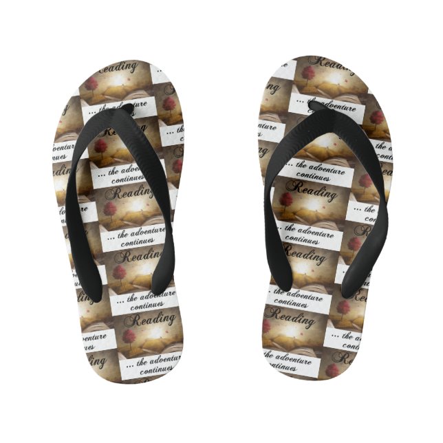 Chinelos Infantis Lendo, a aventura continua (Pé da cama)