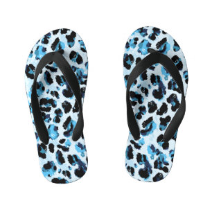 Chinelos Infantis Leopard Cheetah Skin: Watercolor Vintage Tie Dye