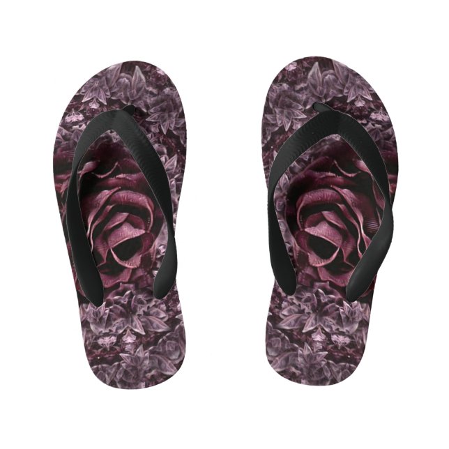 Chinelos Infantis Mandala de Rosa  (Pé da cama)