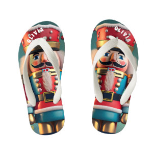 Chinelos Infantis Noz-cracker Natal Personalizado