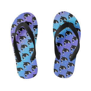 Chinelos Infantis Orca Killer Whale