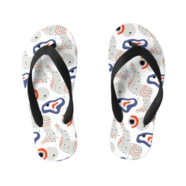 Chinelos Infantis Padrão de Abstrato de na moda e Curbs (Pé da cama)