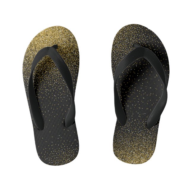 Chinelos Infantis Padrão de gradiente de brilho 4 (Pé da cama)