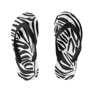 Chinelos Infantis Padrão de zebra