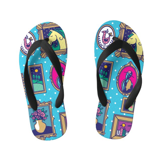 Chinelos Infantis Parede da Galeria: Coleção de Imagens Diversas (Pé da cama)