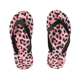 Chinelos Infantis Pele-leopardo: textura perfeita da safra
