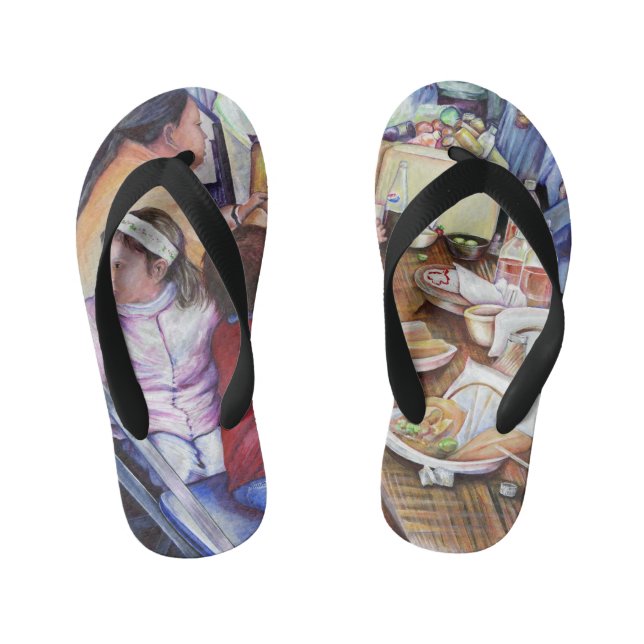 Chinelos Infantis Picnic agradável, México (Pé da cama)