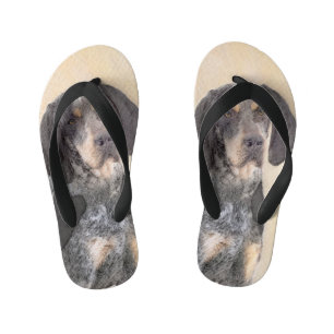 Chinelos Infantis Pintura de Connhound Bluetick - Cachorro Original