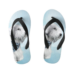 Chinelos Infantis Pintura de Sealyham Terrier - Arte de Cachorro Ori