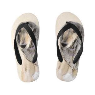 Chinelos Infantis Pintura em Saluki (Fawn) - Arte de Cachorro Origin