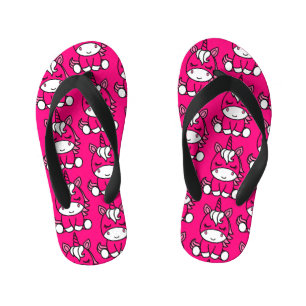 Chinelos Infantis Pônei Unicórnio Rosa