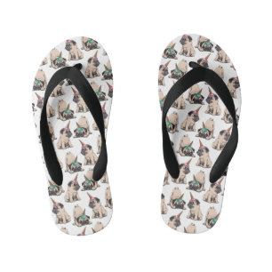 Chinelos Infantis Pugs Aspiração do padrão Unicórnio
