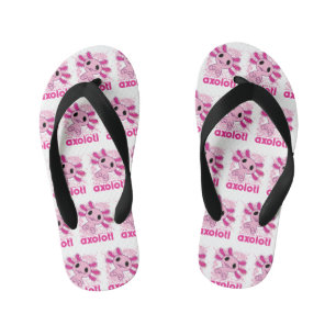 Chinelos Infantis Rosa Só Uma Menina Que Ama Axolotl