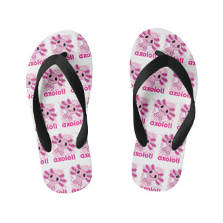 Chinelos Infantis Rosa Só Uma Menina Que Ama Axolotl