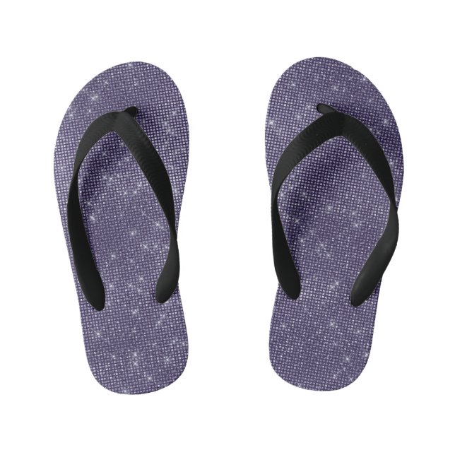 Chinelos Infantis Roxo Sparkle (Pé da cama)