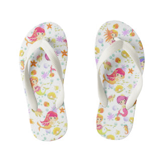 Chinelos Infantis Sereias Brancas