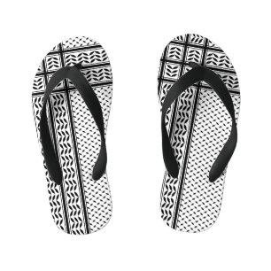 Chinelos Infantis Símbolo Keffiyeh do Padrão de Resistência Palestin
