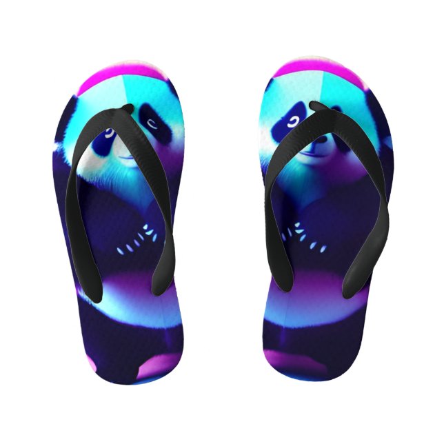 Chinelos Infantis Sumo Panda, O Névoa Bamboo (Pé da cama)