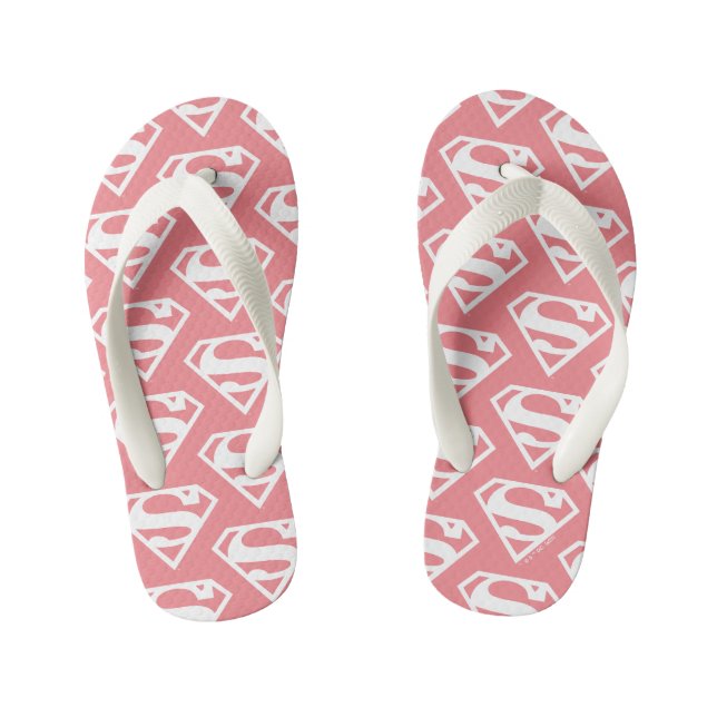 Chinelos Infantis Supergirl Solid S-Shield (Pé da cama)