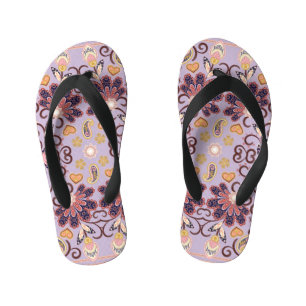 Chinelos Infantis Tablete floral indiana: adorável padrão pastel