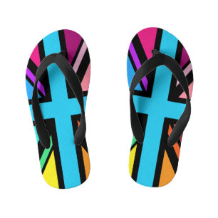 Chinelos Infantis Tomada de União/Sinalizador multicolorido+Design p