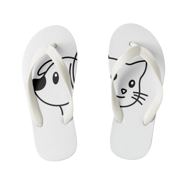 Chinelos Infantis Tongs cat& dog pour vacance new DESGIN  (Pé da cama)
