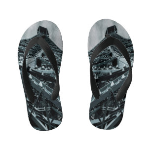 Chinelos Infantis Torre Eifel Paris Steel e Meias aéreas