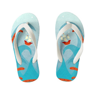 Chinelos Infantis Um Dia Ruim Para A Pintura Náutica Dos Marinheiro