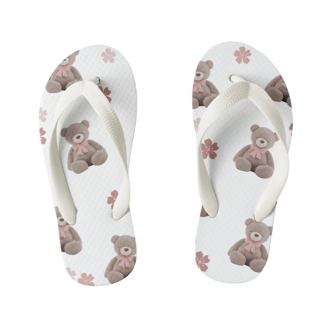 Chinelos Infantis Urso Bonito (Pé da cama)