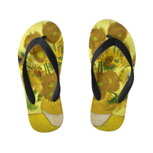 Chinelos Infantis Van Gogh Sunflower