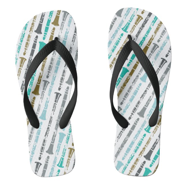 Chinelos Instrumento Musical de Marcha da Banda Clarinet Pl (Pé da cama)