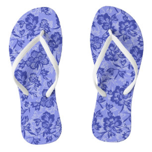 Chinelos Iwalani Vintage havaiano - Floral roxo